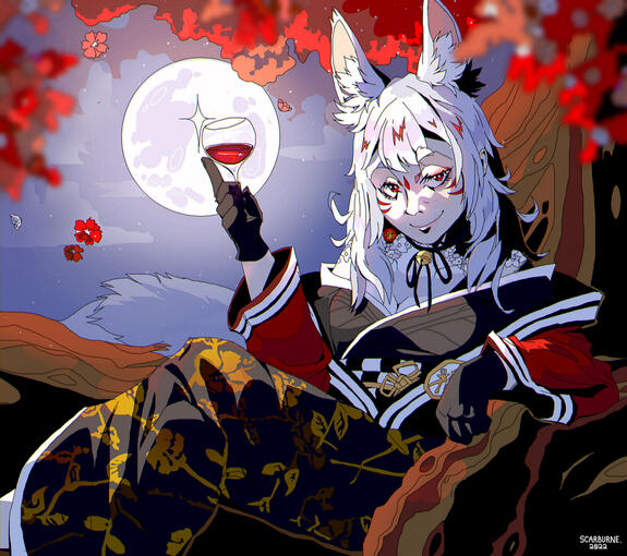 Fanart of vtuber Nina Kosaka